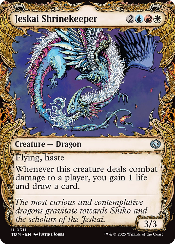 Jeskai Shrinekeeper (Showcase) (TDM-311) - Tarkir: Dragonstorm: (Showcase)
