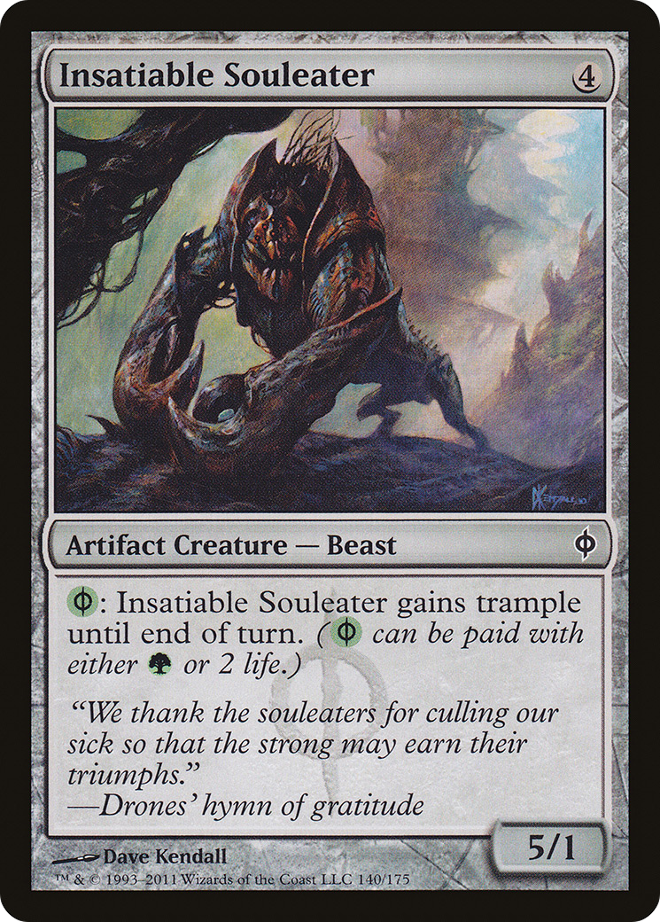 Insatiable Souleater (NPH-140) - New Phyrexia Foil