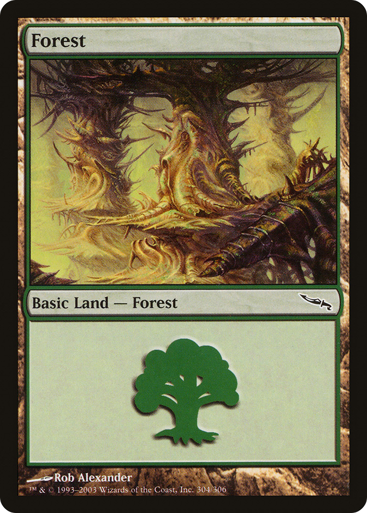 Forest (304) (MRD-304) - Mirrodin Foil