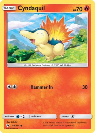 Cyndaquil (40) (40) 040  SM  Lost Thunder - Common