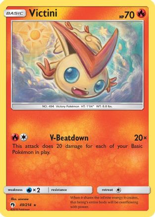 Victini 049  SM  Lost Thunder - Rare