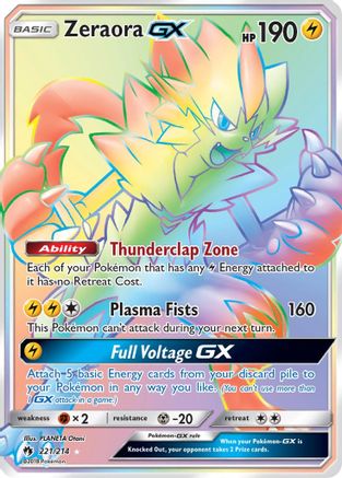 Zeraora GX (Secret)  - Holofoil SM  Lost Thunder - Secret Rare