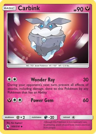 Carbink (143) (143) 143  - Reverse Holofoil SM  Lost Thunder - Uncommon