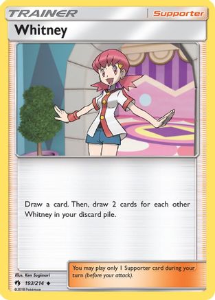 Whitney  - Reverse Holofoil SM  Lost Thunder - Uncommon