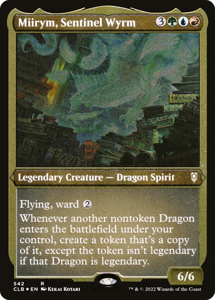 Miirym, Sentinel Wyrm (Foil Etched) (CLB-542) - Commander Legends: Battle for Baldur's Gate Foil