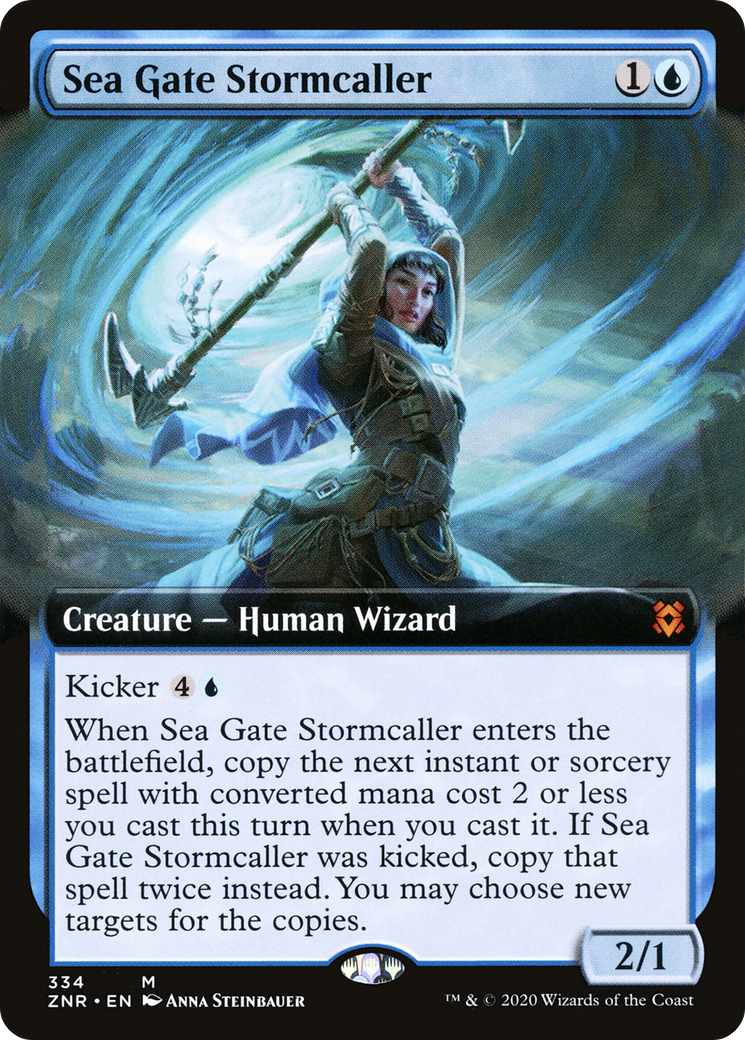 Sea Gate Stormcaller (Extended Art) (ZNR-334) - Zendikar Rising: (Extended Art) Foil