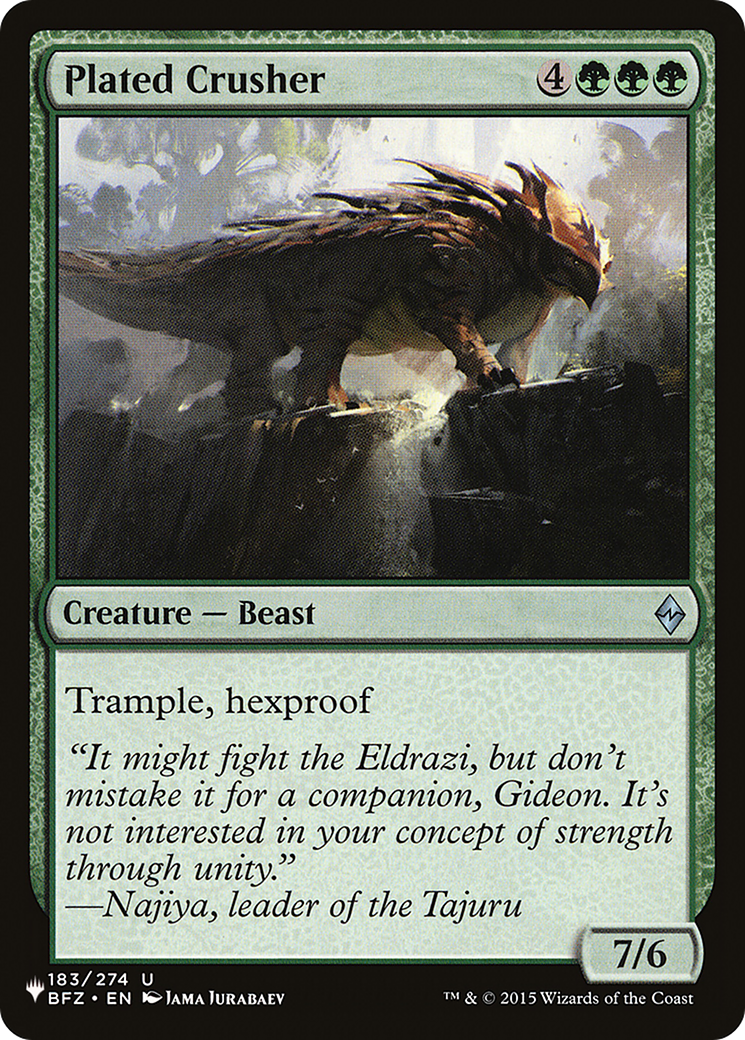 Plated Crusher (LIST-BFZ-183) - The List