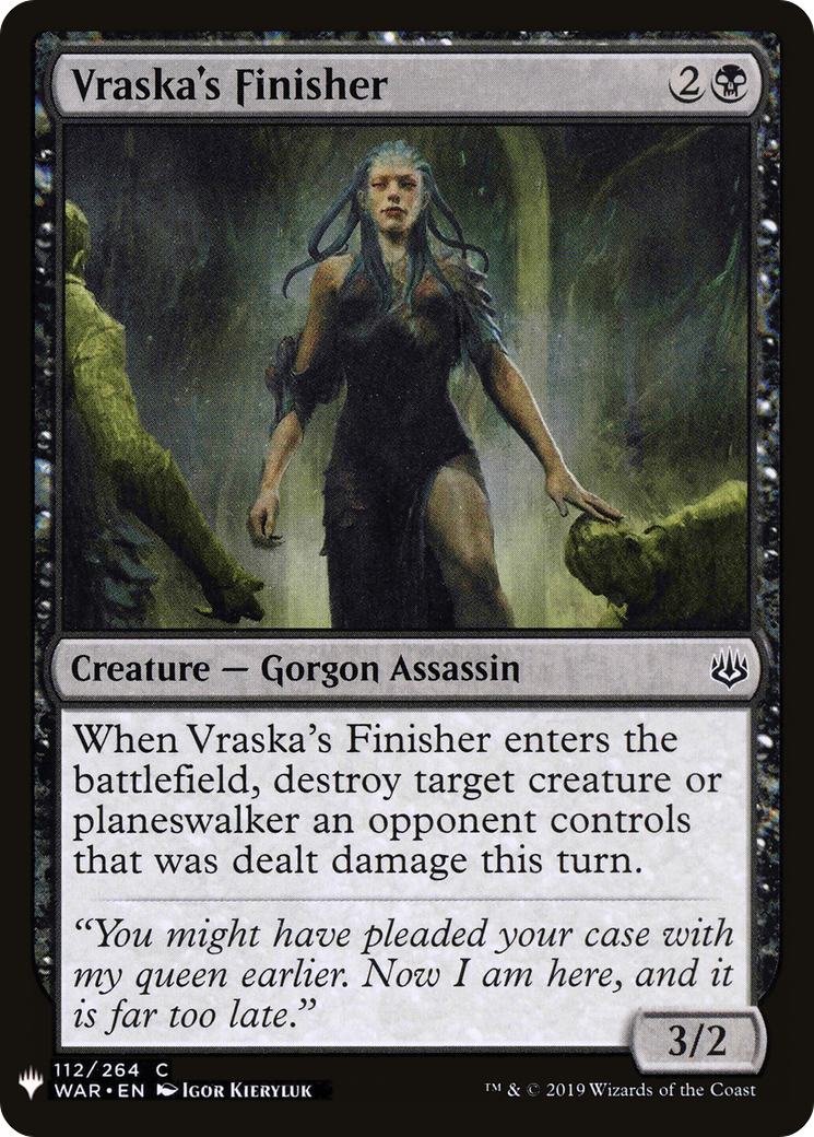 Vraska's Finisher (LIST-WAR-112) - The List