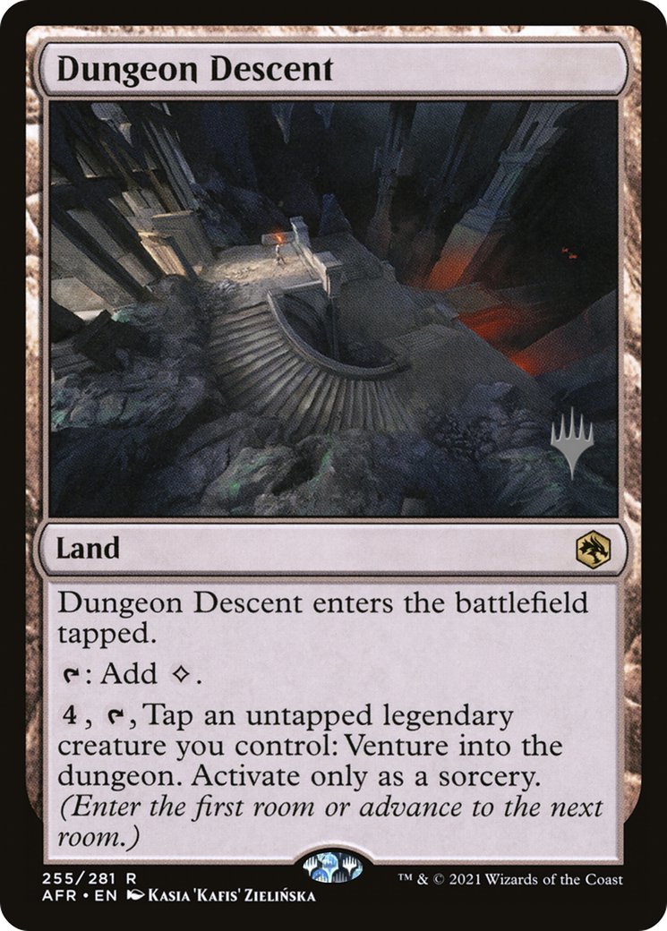 Dungeon Descent (PPAFR-255) - Adventures in the Forgotten Realms Promos Foil