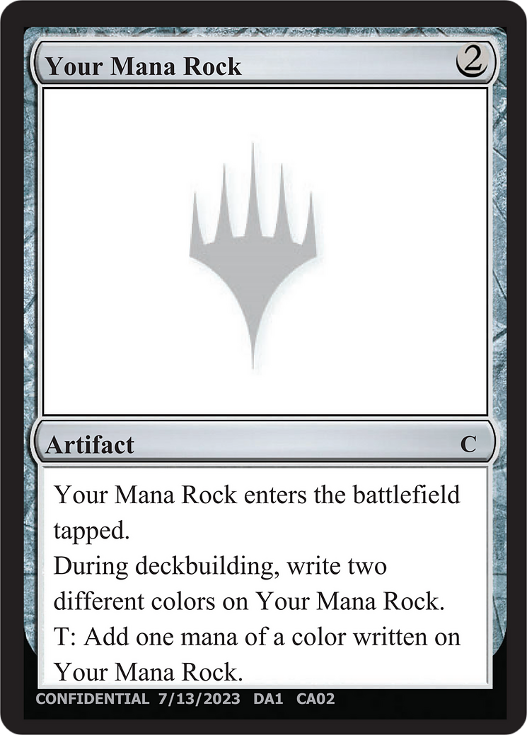 Your Mana Rock (UNK-) - Unknown Event