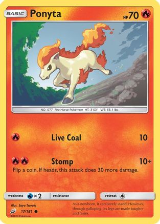Ponyta 017  SM  Team Up - Common