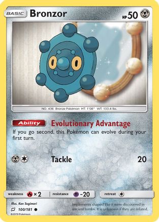 Bronzor 100  - Reverse Holofoil SM  Team Up - Common