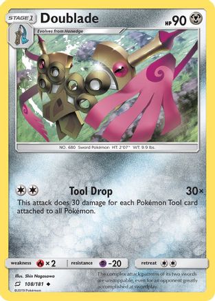 Doublade  - Reverse Holofoil SM  Team Up - Uncommon