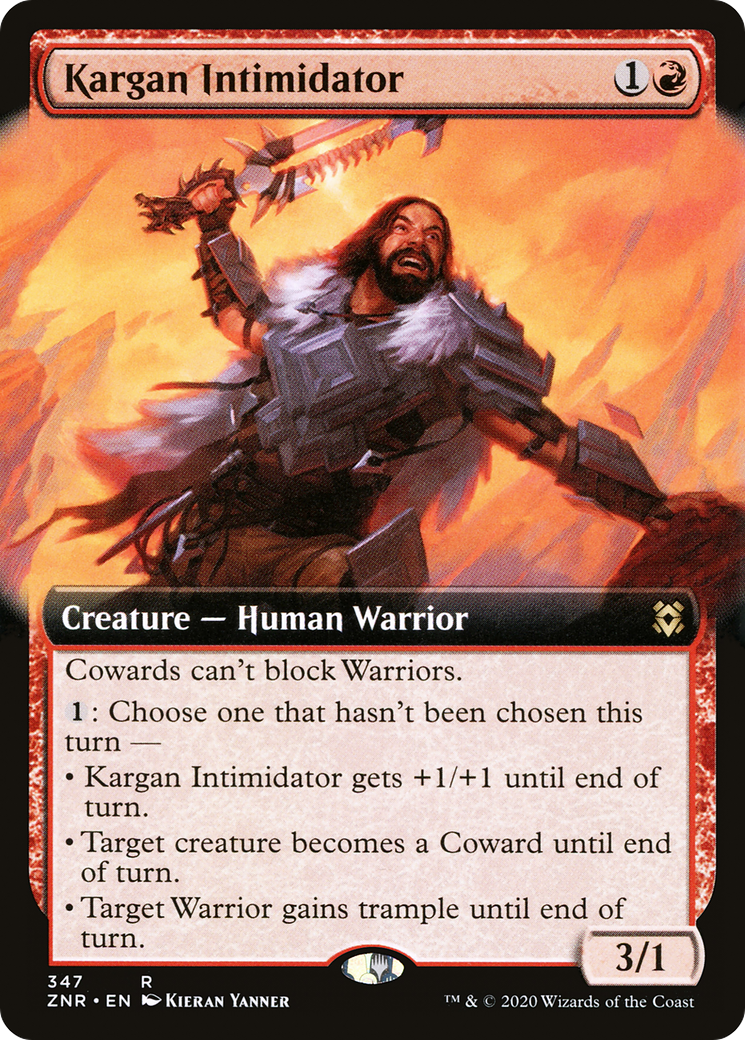 Kargan Intimidator (Extended Art) (ZNR-347) - Zendikar Rising: (Extended Art) Foil