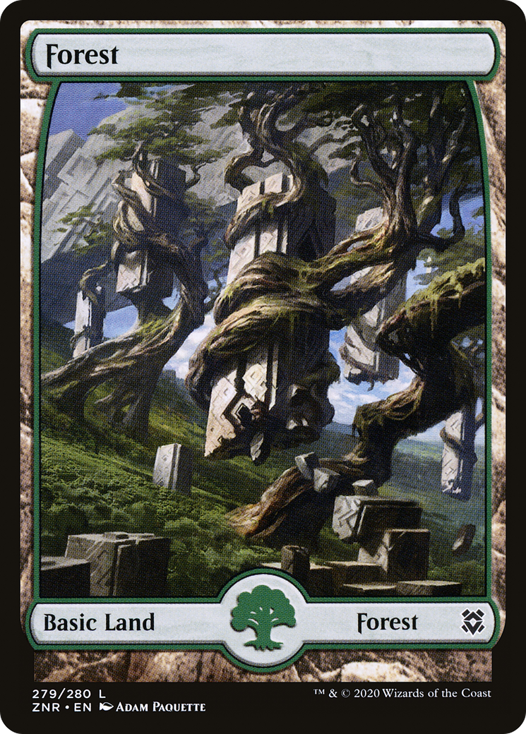 Forest (279) - Full Art (ZNR-279) - Zendikar Rising: (Full Art)