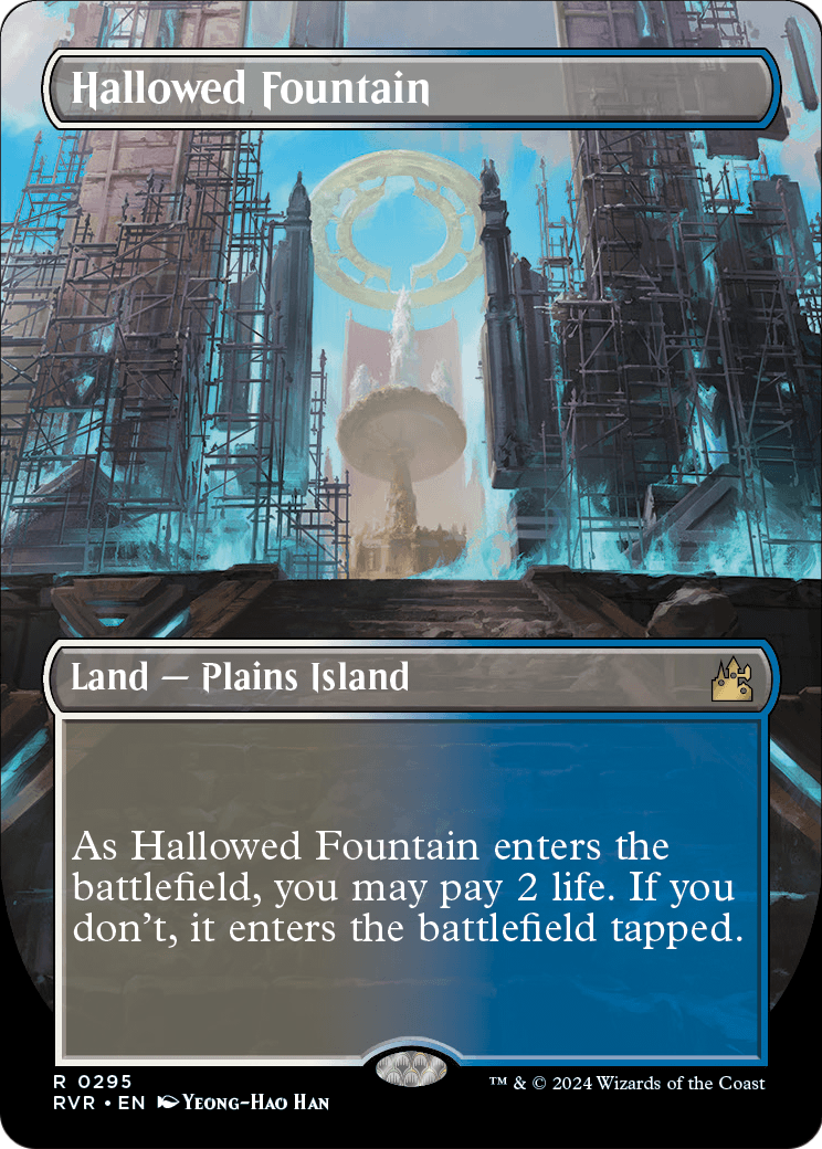 Hallowed Fountain (Borderless) (RVR-295) - Ravnica Remastered