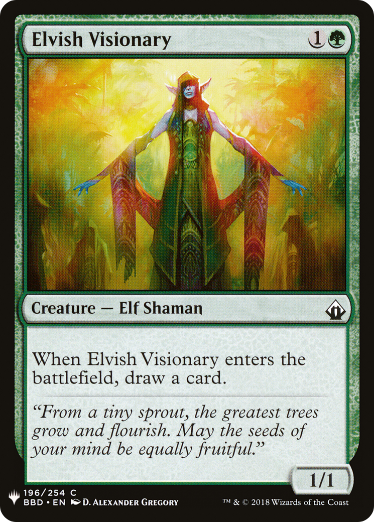Elvish Visionary (LIST-BBD-196) - The List