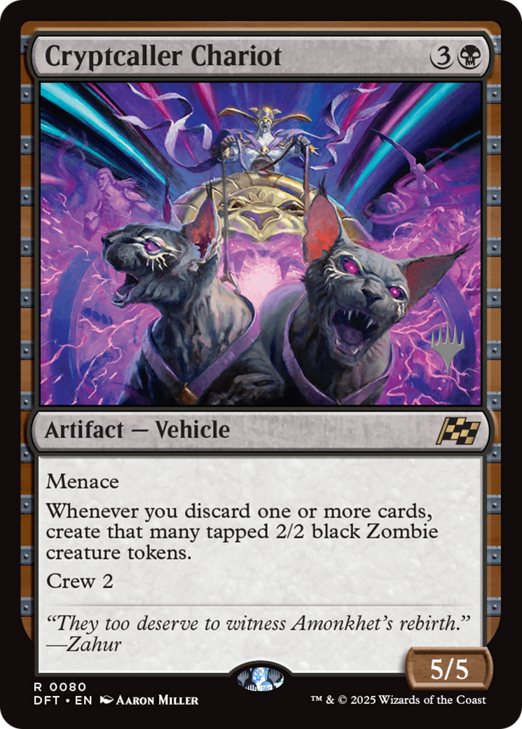 Cryptcaller Chariot (PPDFT-080) - Promo Pack: Aetherdrift Foil