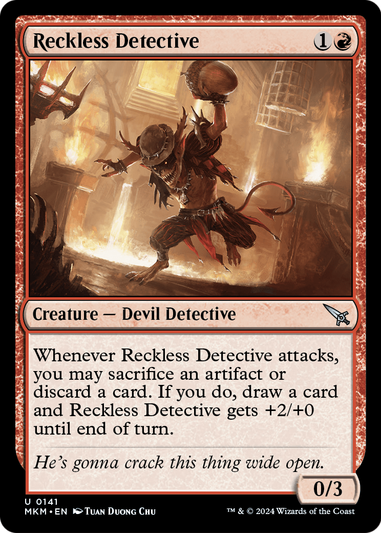 Reckless Detective (MKM-141) - Murders at Karlov Manor Foil