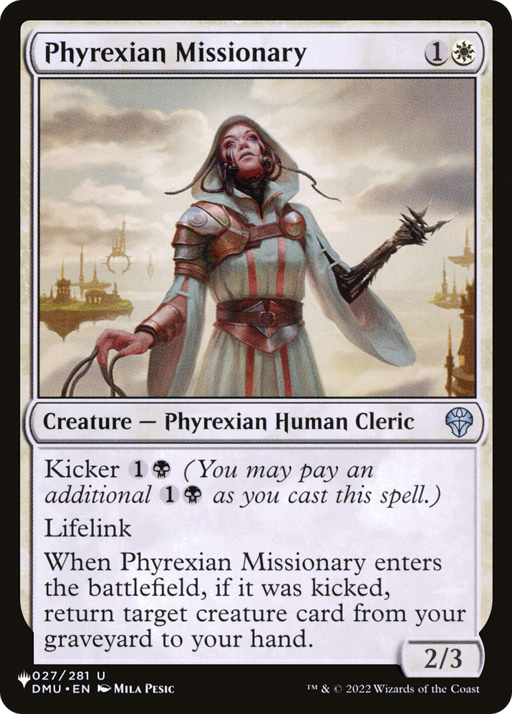 Phyrexian Missionary (LIST-DMU-27) - The List