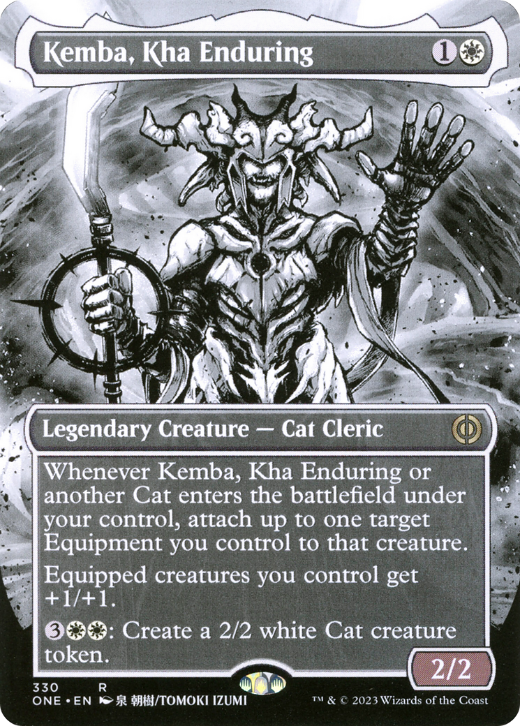 Kemba, Kha Enduring (Borderless) (ONE-330) - Phyrexia: All Will Be One: (Showcase) Foil