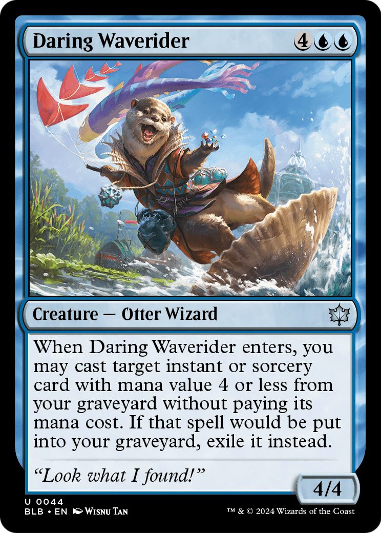 Daring Waverider (BLB-044) - Bloomburrow Foil