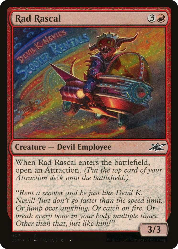 Rad Rascal (Galaxy Foil) (UNF-407) - Unfinity Foil