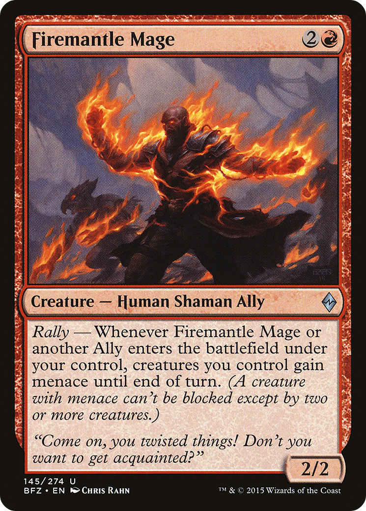 Firemantle Mage (BFZ-145) - Battle for Zendikar Foil
