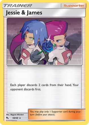 Jessie & James 058  - Reverse Holofoil Hidden Fates - Holo Rare