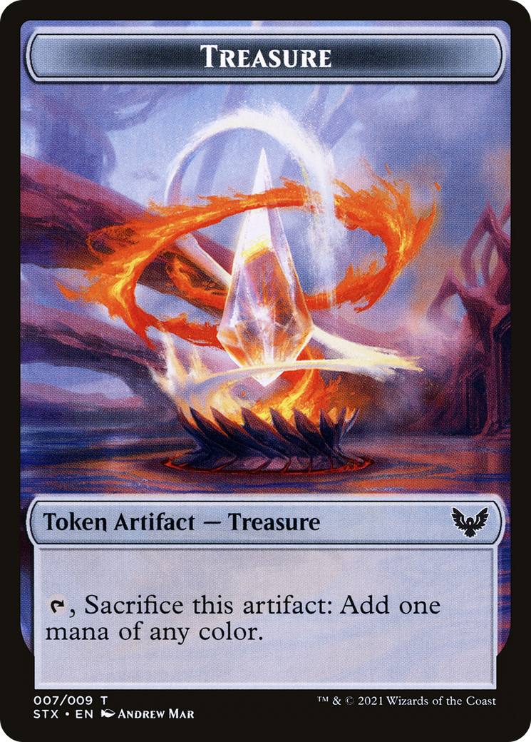 Treasure Token (STX-007) - Strixhaven: School of Mages Tokens Foil