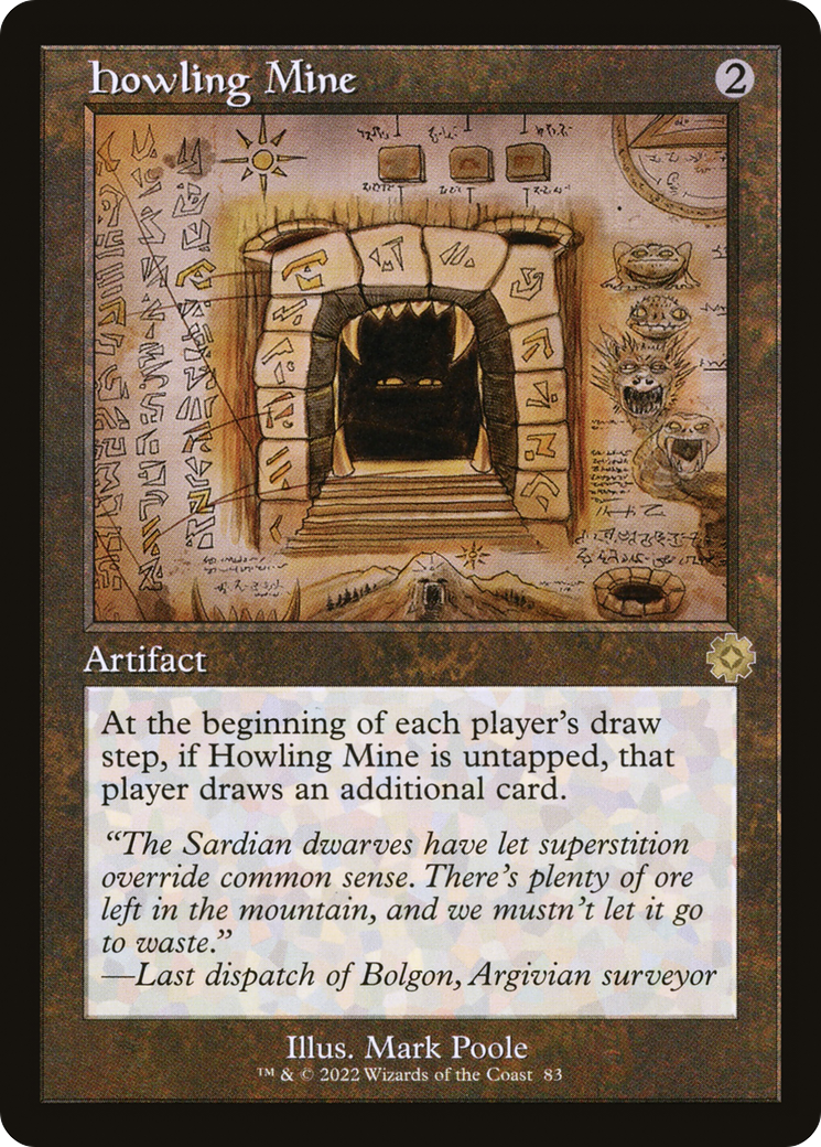 Howling Mine (Schematic) (BRR-083) - The Brothers' War Retro Artifacts
