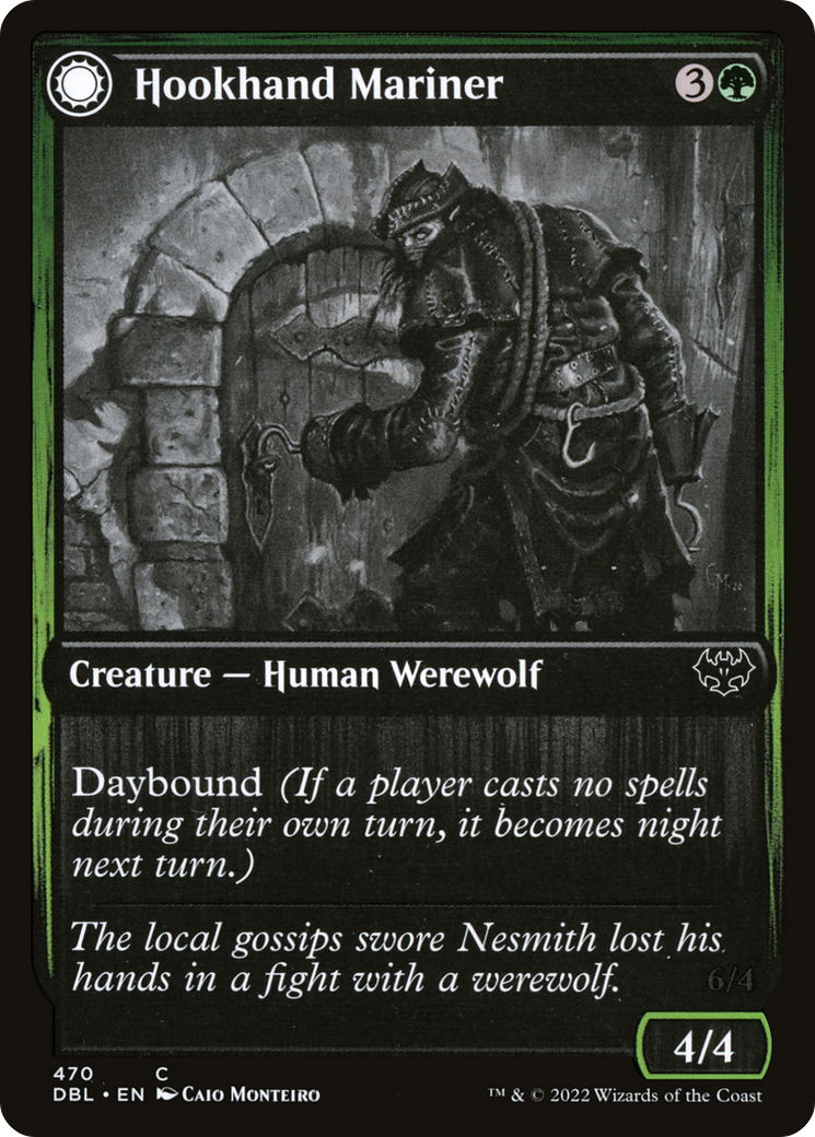 Hookhand Mariner (DBL-470) - Innistrad: Double Feature: (Double Faced Transform) Foil