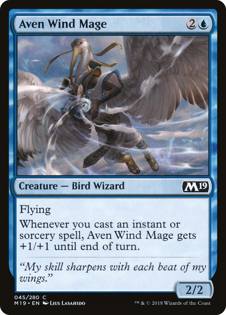 Aven Wind Mage (M19-045) - Core Set 2019