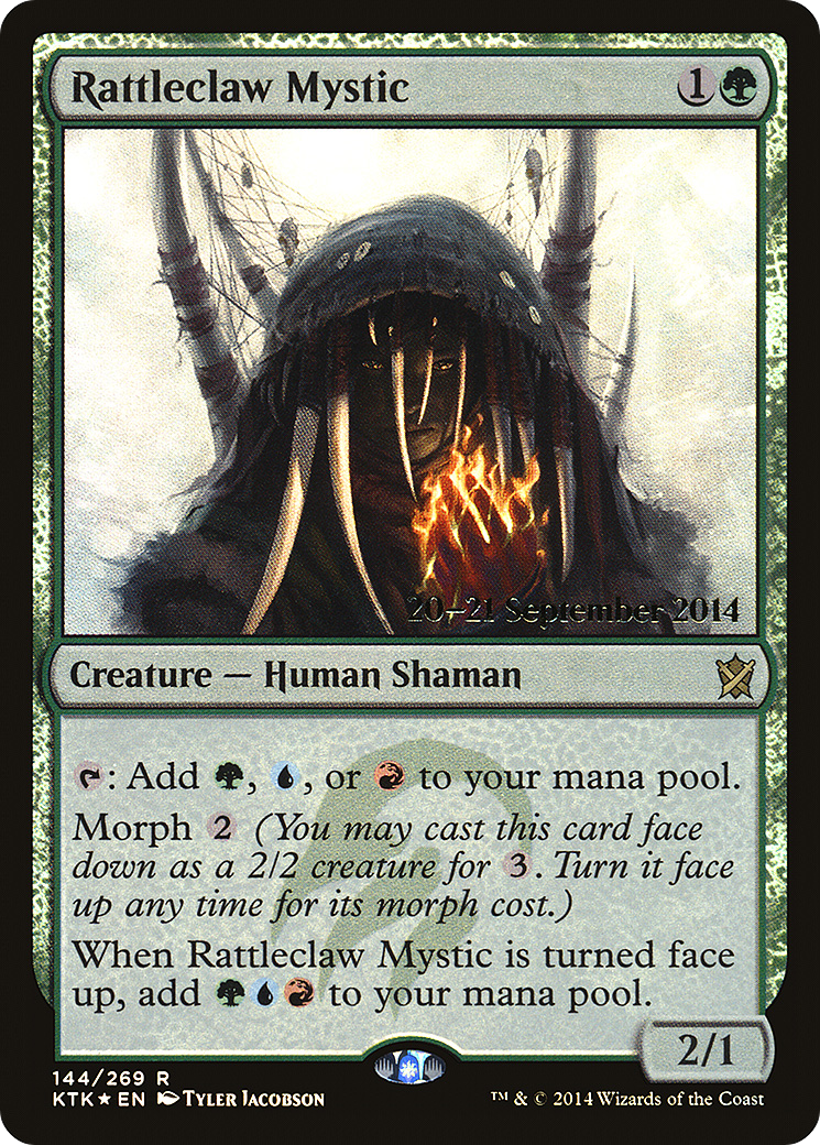 Rattleclaw Mystic (PRE-144S) - Khans of Tarkir Promos Foil