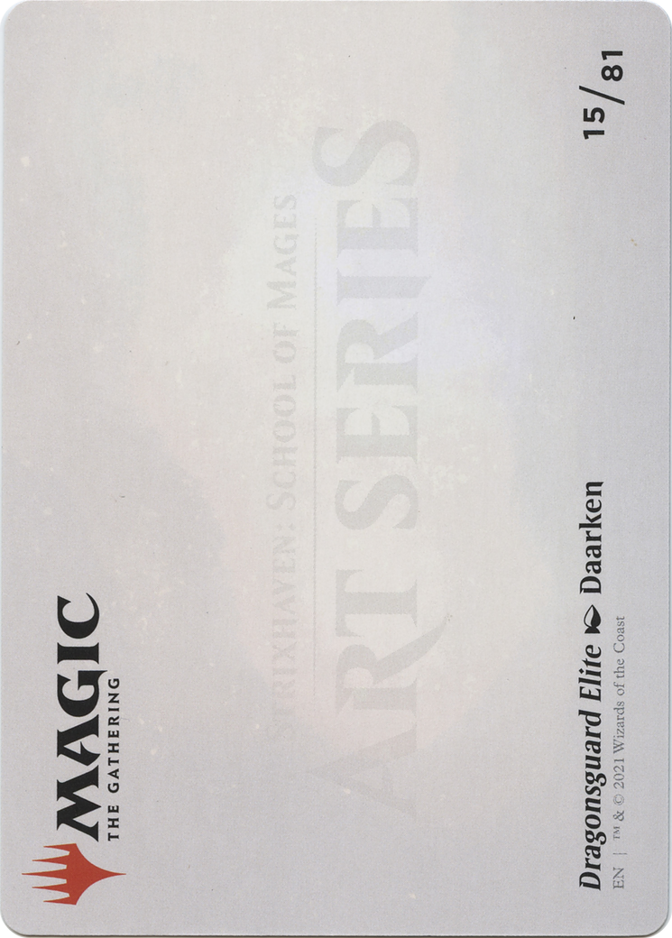 Dragonsguard Elite // Dragonsguard Elite (ASTX-015) - Strixhaven Art Series (Borderless) Foil