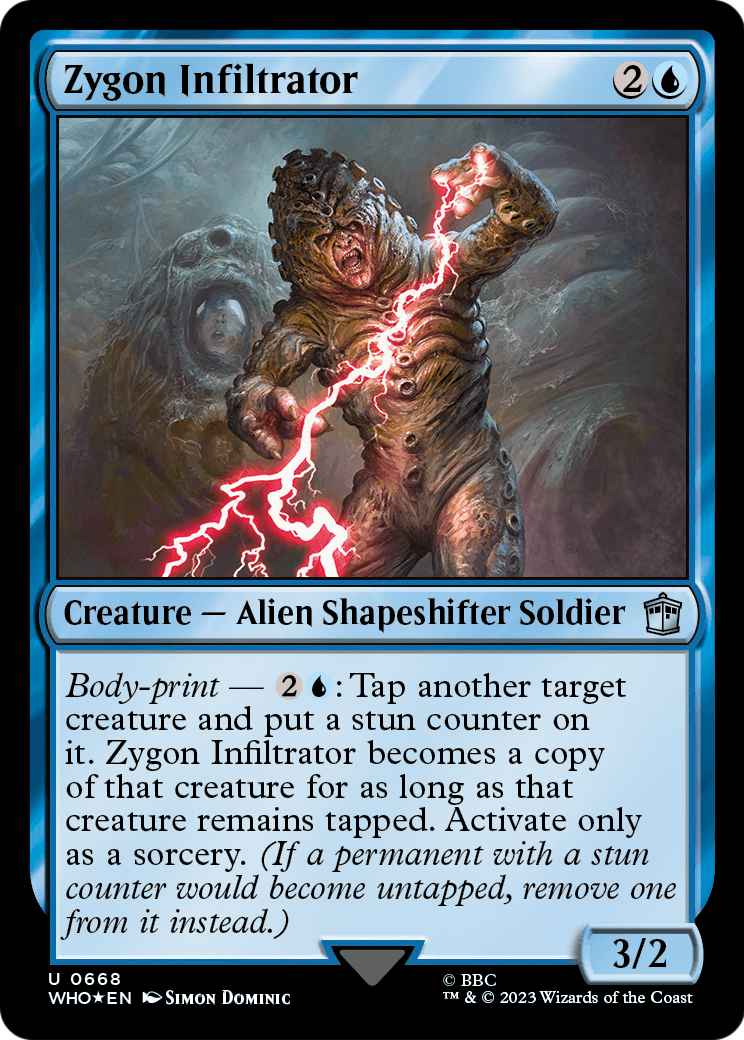 Zygon Infiltrator (Surge Foil) (WHO-668) - Doctor Who Foil