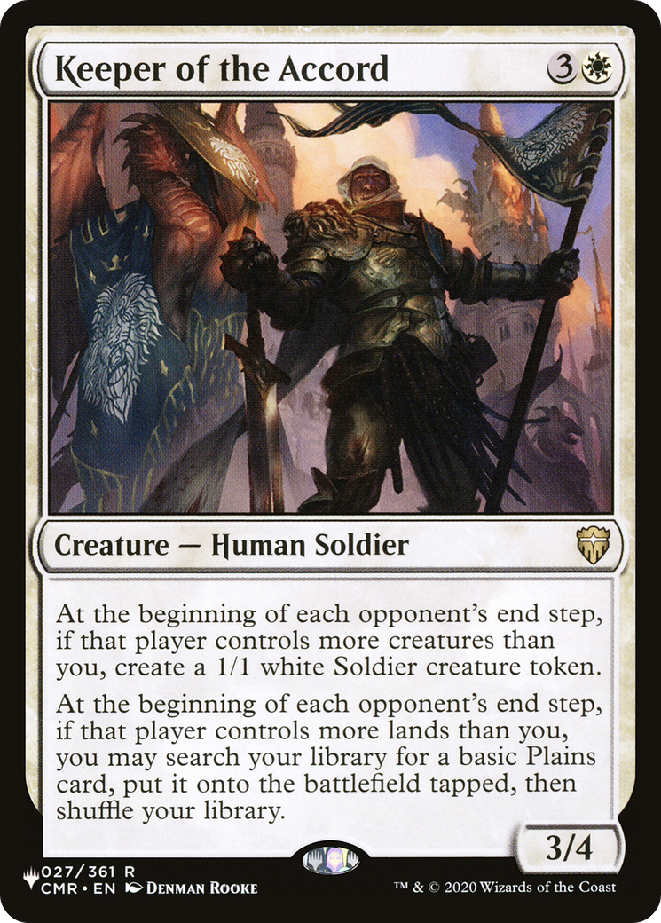 Keeper of the Accord (LIST-CMR-27) - The List