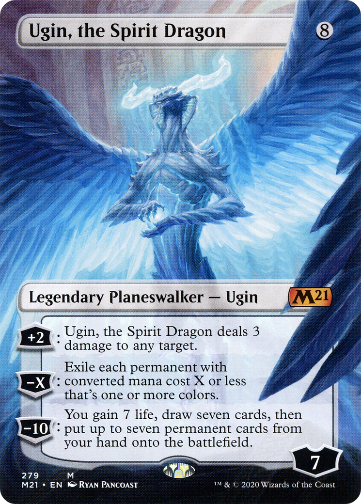 Ugin, the Spirit Dragon (Borderless) (M21-279) - Core Set 2021 Foil