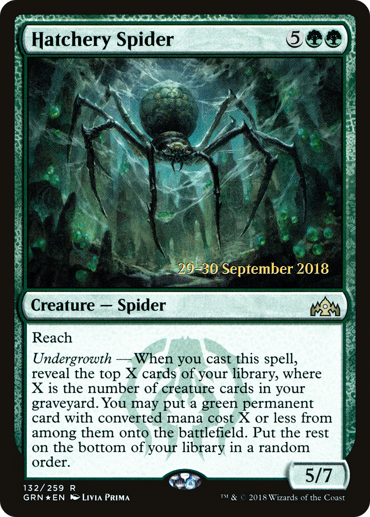 Hatchery Spider (PRE-132S) - Guilds of Ravnica Promos Foil