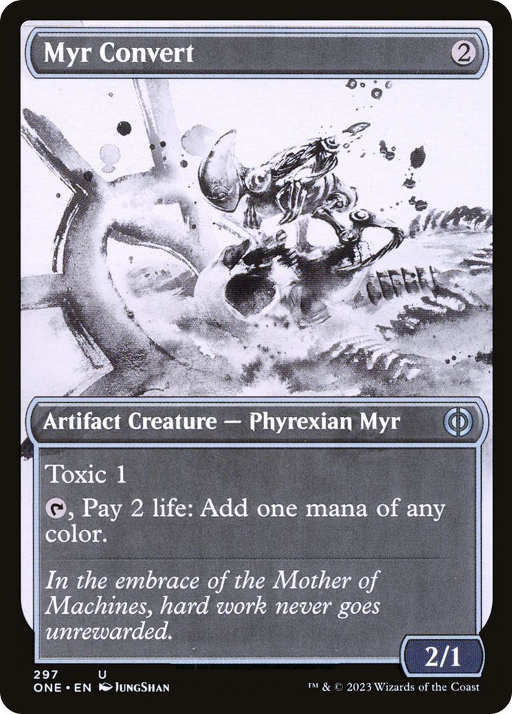 Myr Convert (Showcase) (ONE-297) - Phyrexia: All Will Be One: (Showcase)
