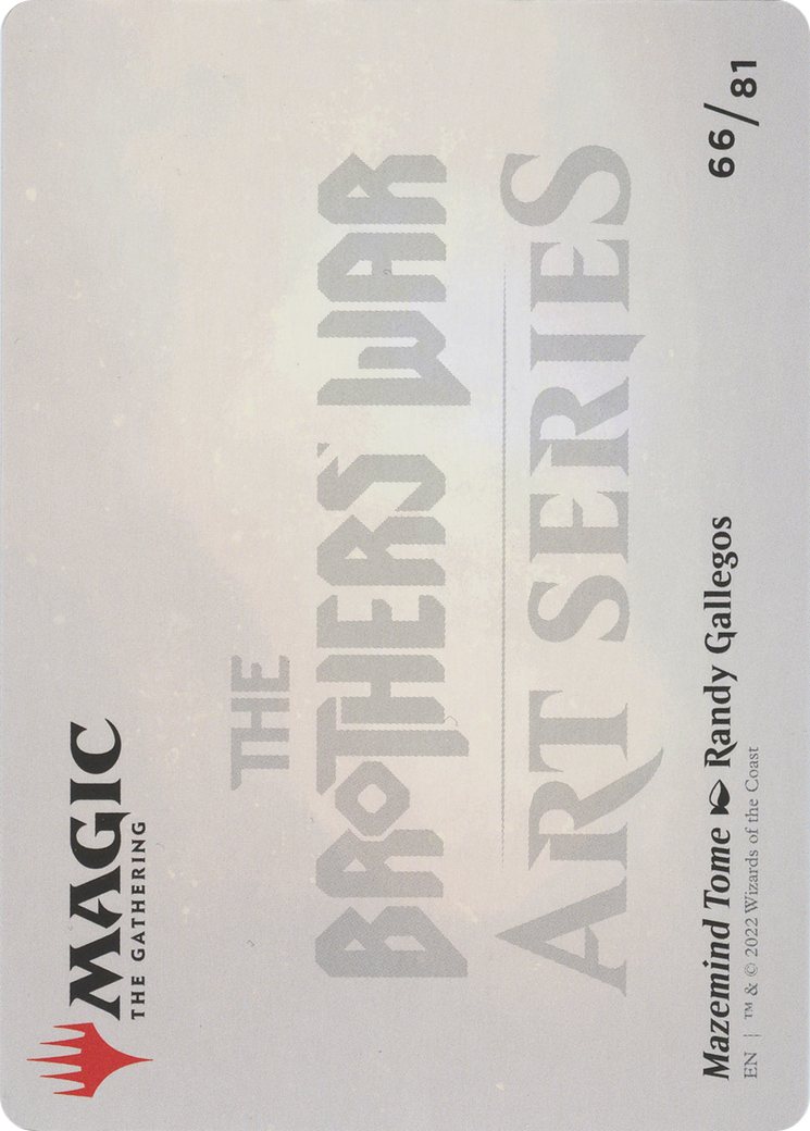 Mazemind Tome // Mazemind Tome (ABRO-066) - The Brothers' War Art Series (Borderless)