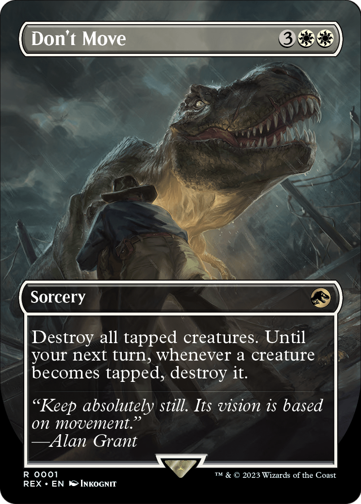 Don't Move (Borderless) (REX-001) - Jurassic World Collection