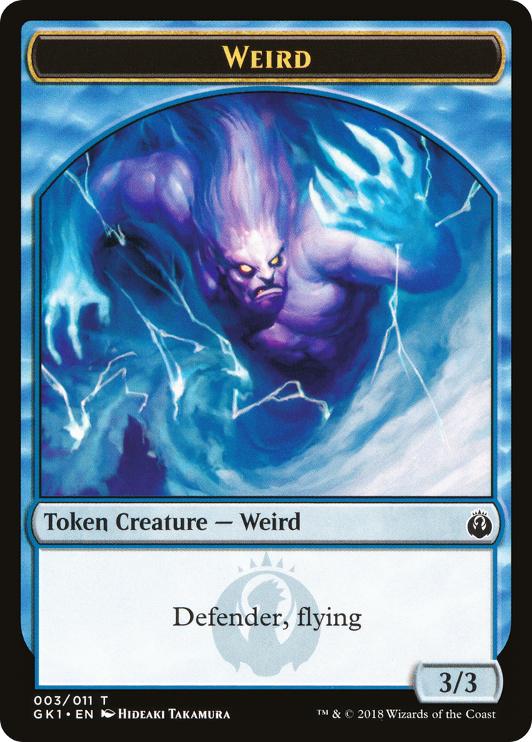 Weird // Goblin Double-Sided Token (GR1-3 // 4) - GRN Guild Kit Tokens
