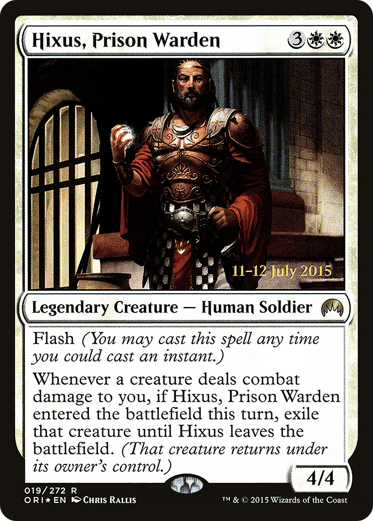 Hixus, Prison Warden (PRE-19S) - Magic Origins Promos Foil