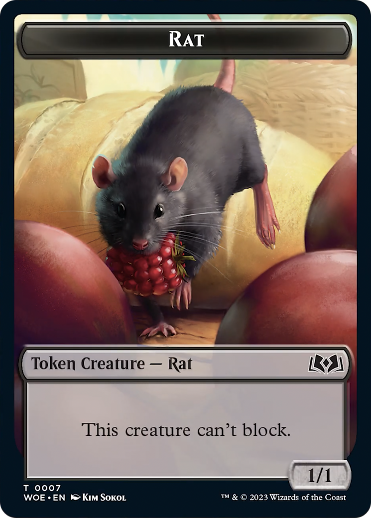 Rat (TWOE-007) - Wilds of Eldraine Tokens