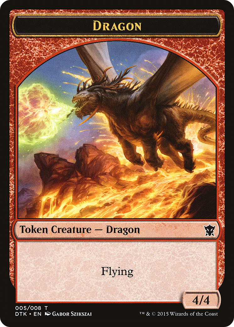Dragon Token (DTK-005) - Dragons of Tarkir Tokens