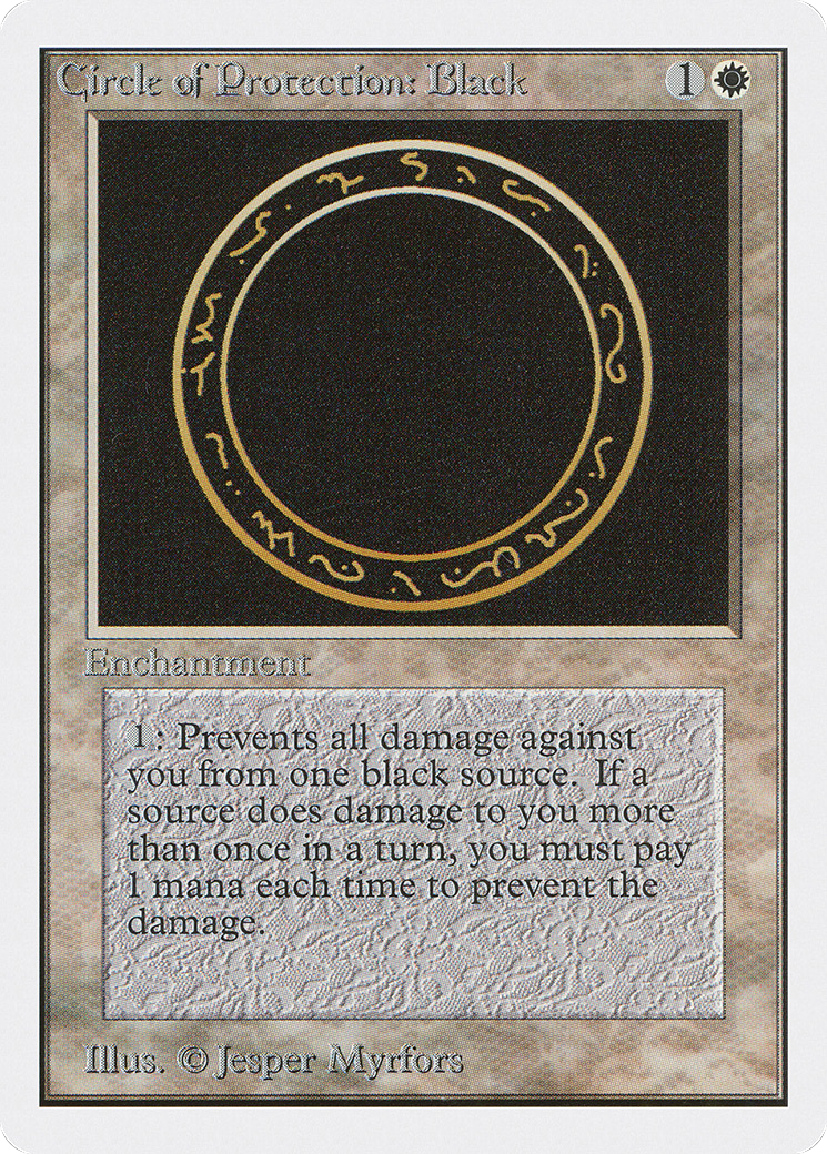 Circle of Protection: Black (2ED-) - Unlimited Edition