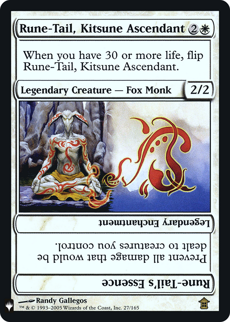 Rune-Tail, Kitsune Ascendant (LIST-SOK-27) - The List Foil