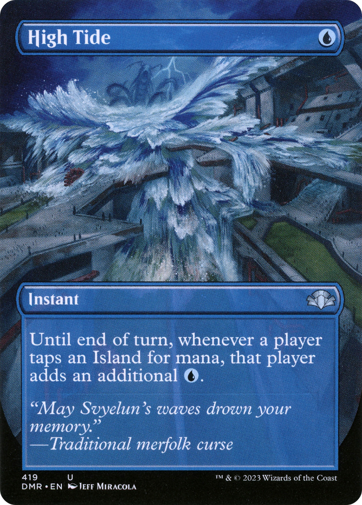 High Tide (Borderless) (DMR-419) - Dominaria Remastered Foil
