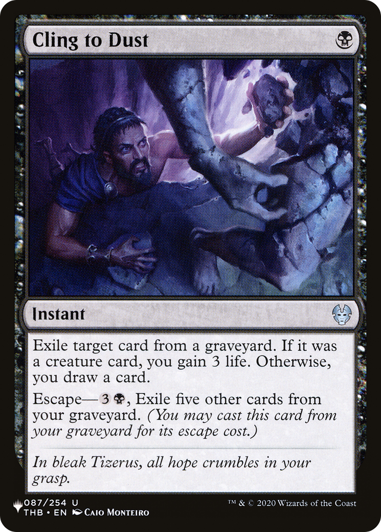 Cling to Dust (LIST-THB-87) - The List